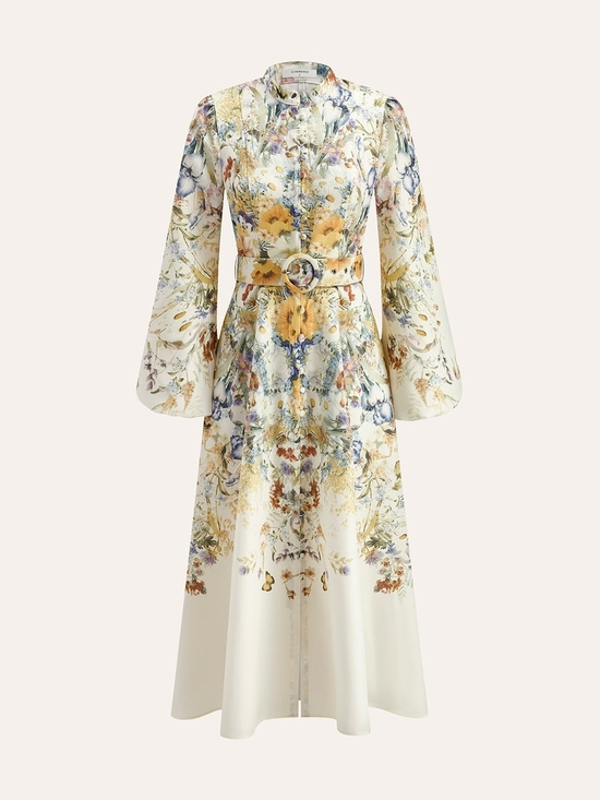 Commense Dresses & Skirts - Commense Floral Belted Maxi Dress - M